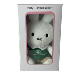 Starbucks x Miffy Barista Plush Toy Green Apron Limited Edition New In Box